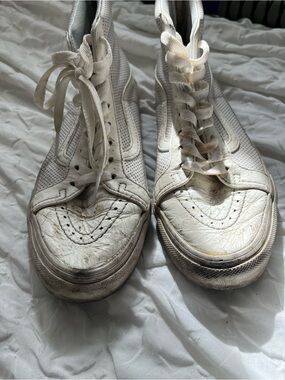 Vans White High-Top Athletic Sneakers